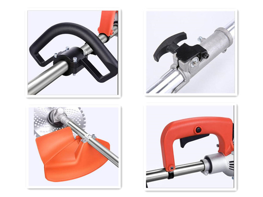 130L 8500rpm Akülü Çim Kesici Düz Şaft Dize Düzeltici Daha Az Yorulma Anti Titreşim