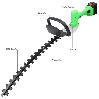 20V Bush Elektrikli Çit Kesici Akülü 20 İnç Bıçaklar Akülü Çim Kırpma Makası