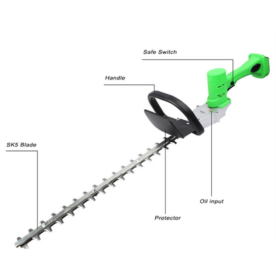 20V Bush Elektrikli Çit Kesici Akülü 20 İnç Bıçaklar Akülü Çim Kırpma Makası