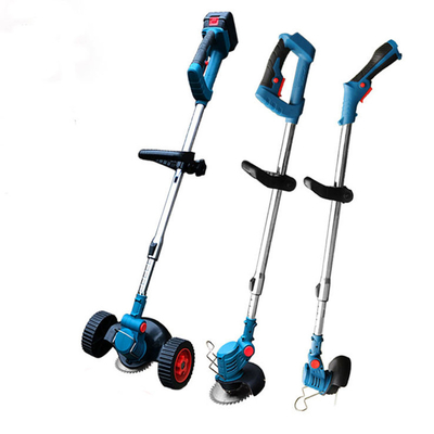 Bahçe İşleri İçin Salıncak Plastik Bıçaklı 850W 24V Akülü Çim Fırça Düzeltici